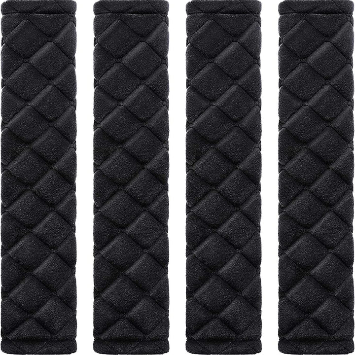 Tatuo four-pack front view showing black seat belt pads and comfortable design