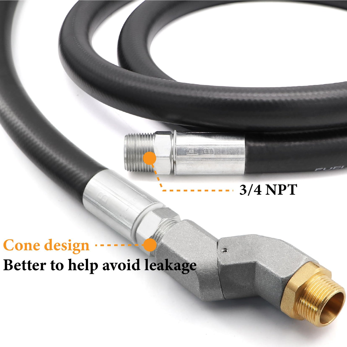 Taukealugs 3/4" NPT connector close-up for secure threaded connection