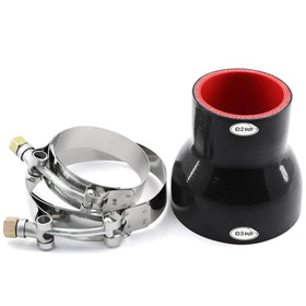 Taukealugs front view of 2" to 3" reducer coupler showing fit and finish, promotes secure joins