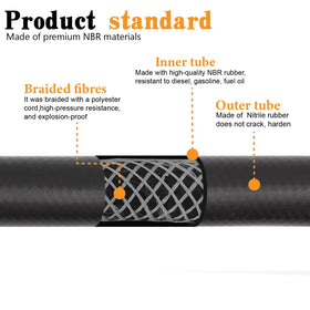 Taukealugs full-length 20ft hose laid out showing reach and flexibility