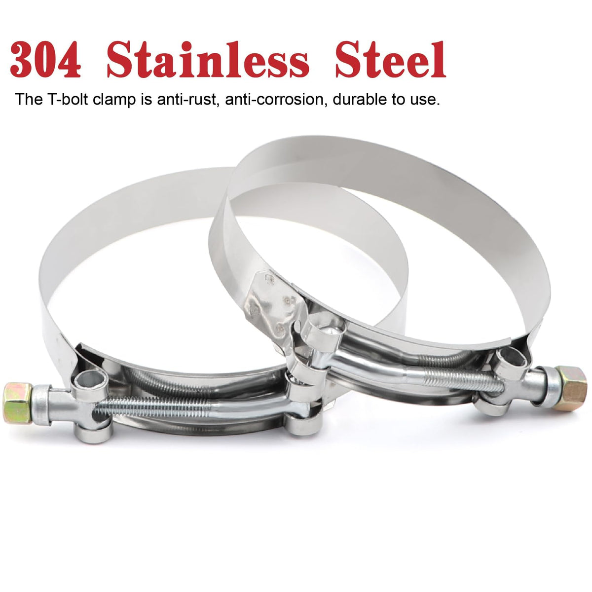 Taukealugs packaging and contents showing coupler plus T-bolt clamp ready for installation