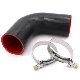 Taukealugs side angle of elbow displaying smooth curve and flexibility, reliable routing benefit