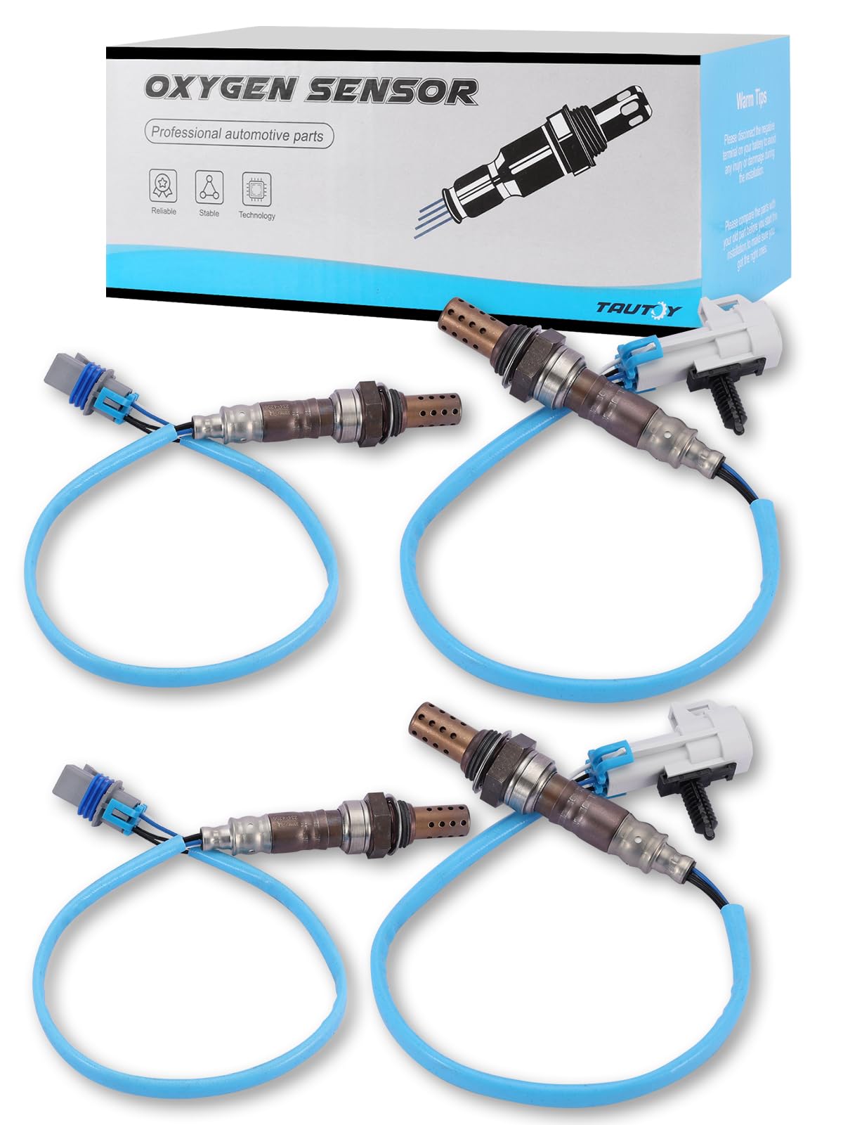 TAUTOY front packaging showing four oxygen sensors and clear kit labeling for easy identification