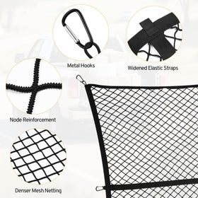TAUYANG cargo net in use securing boxes in a Ridgeline bed for safer transport