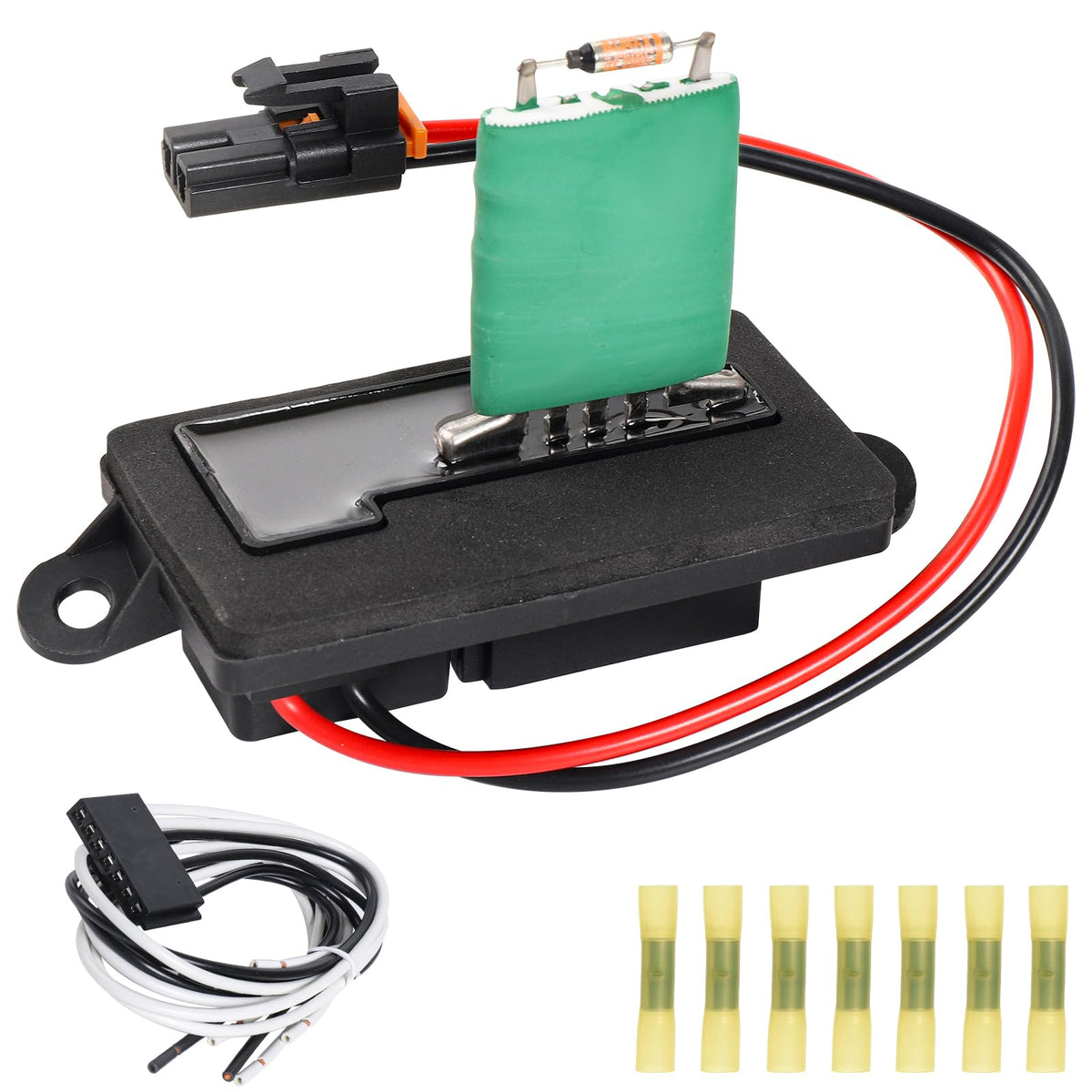 TAYATUO front view resistor assembly showing direct-fit design and quick replacement benefit
