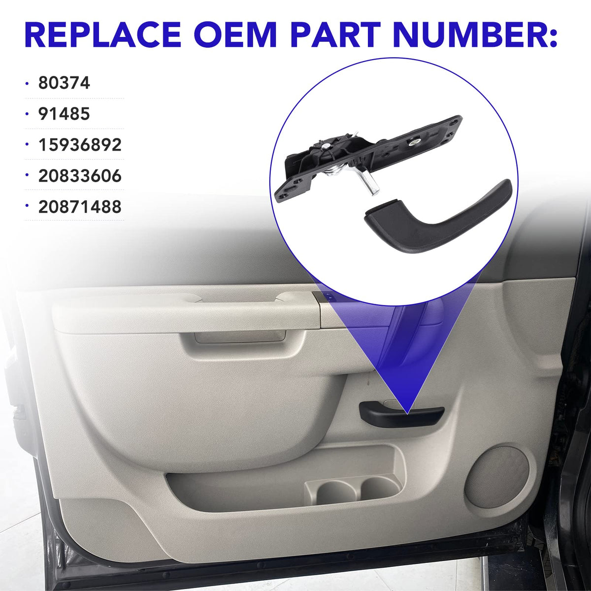 TAYATUO handle in truck interior lifestyle shot showing improved driver convenience