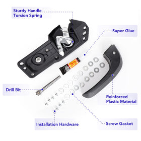 TAYATUO handle mounting points detail demonstrating correct OEM alignment