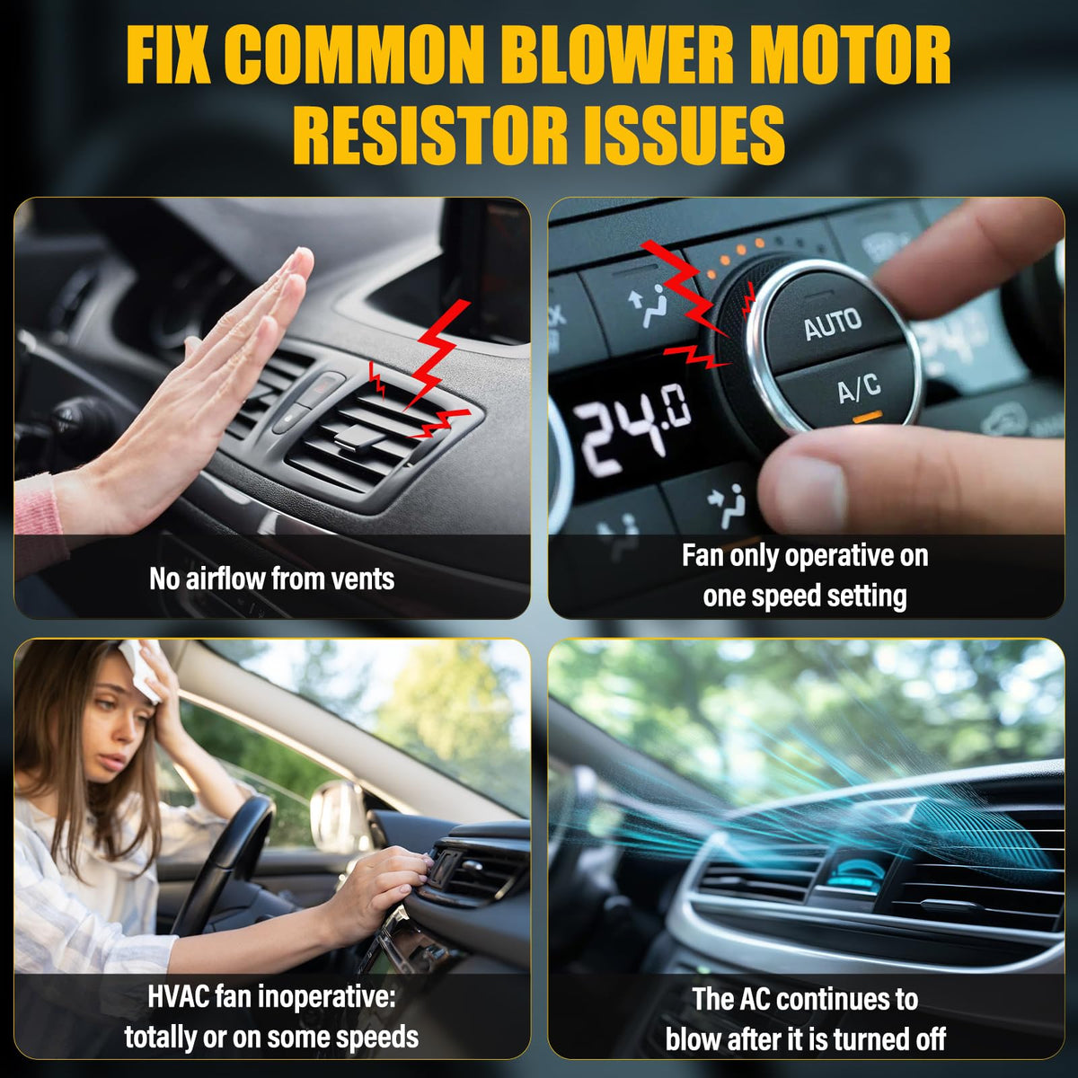 TAYATUO installed under dash demonstrating restored blower speed control benefit