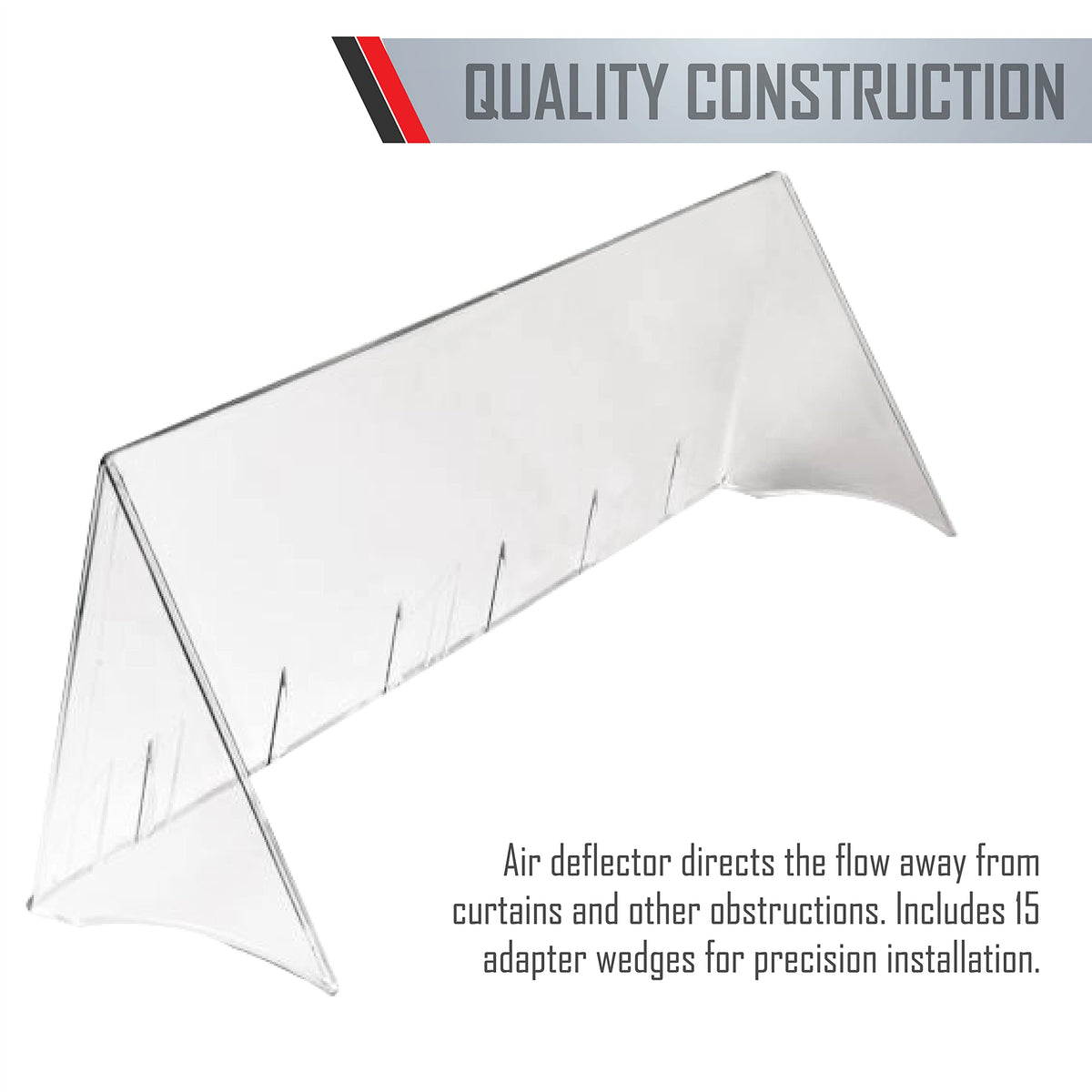 TayMac deflector installed inside PTAC unit demonstrating redirected airflow for comfort