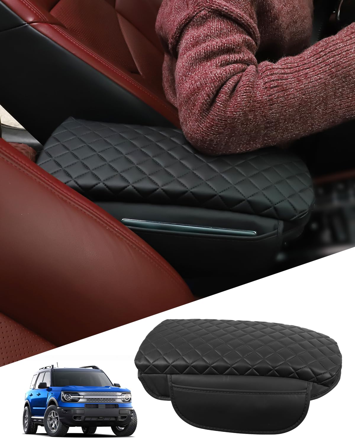 TBHOO front view of console cover showing tailored fit and premium look