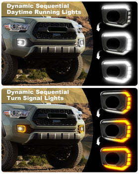 TBHOO bezel installed on Tacoma demonstrating updated front styling