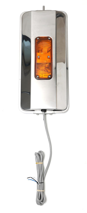 TBOZZ heated element detail on mirror demonstrating de-icing benefit for clear sightlines