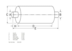 TBOZZ muffler label and part number closeup for quick identification and correct ordering