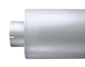TBOZZ muffler length comparison showing 51 inch overall length for accurate sizing