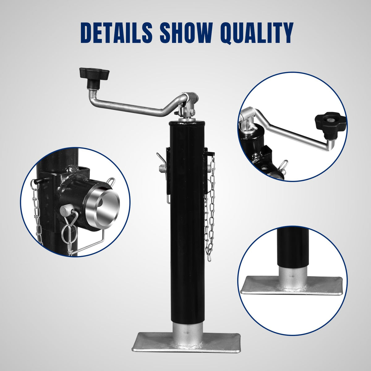 TCE ATR39003U jack wheel and base showing improved trailer mobility benefit
