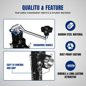 TCE ATR39003U mounted on trailer tongue demonstrating easy installation benefit