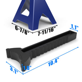 TCE pyramid foot detail showing wide base for improved stability