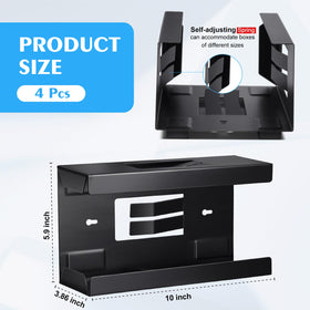 Tcevily side profile with dimensions demonstrating compact space-saving benefit