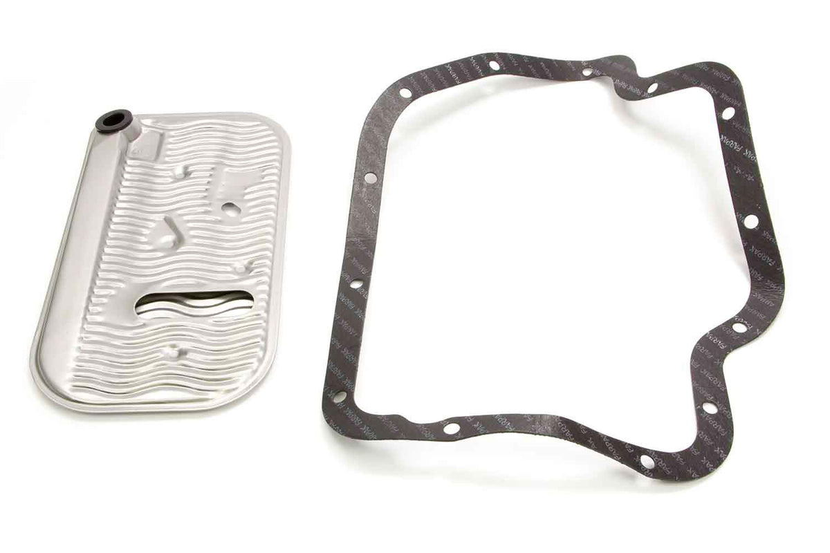 TCI TH400 front view of filter and reusable pan gasket showing fit and easy installation benefit