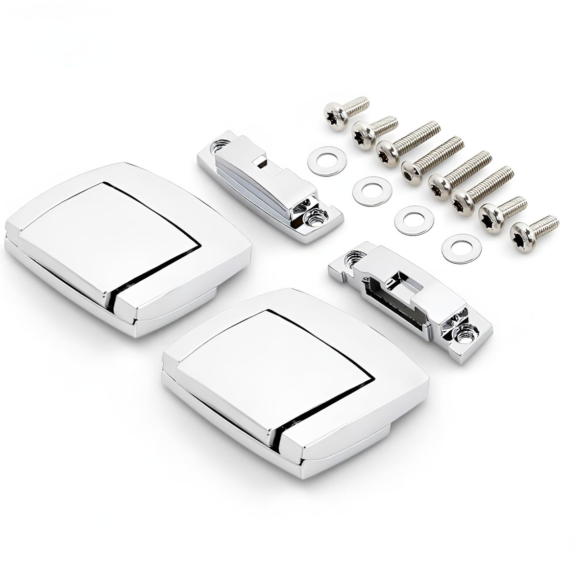 TCMI latch surface texture and chrome finish resisting corrosion