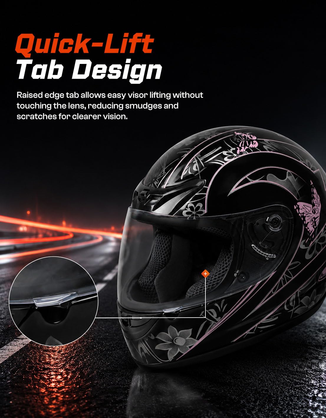 TCMT padded chin strap with D-ring for secure adjustable closure