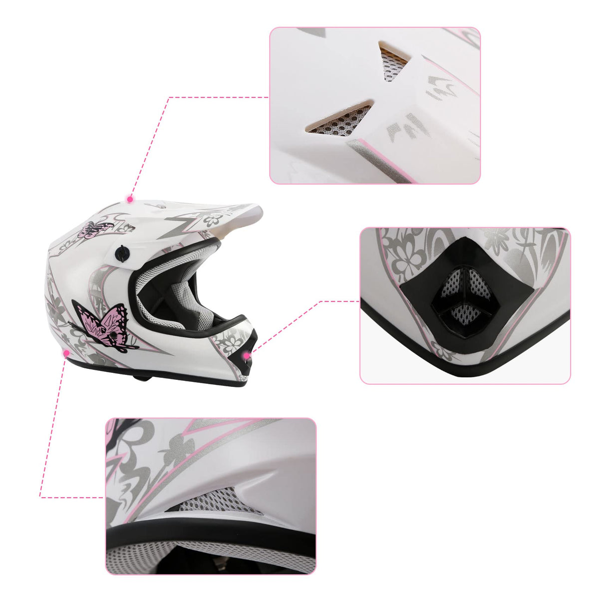 TCMT helmet top vents showing airflow for cooler rides