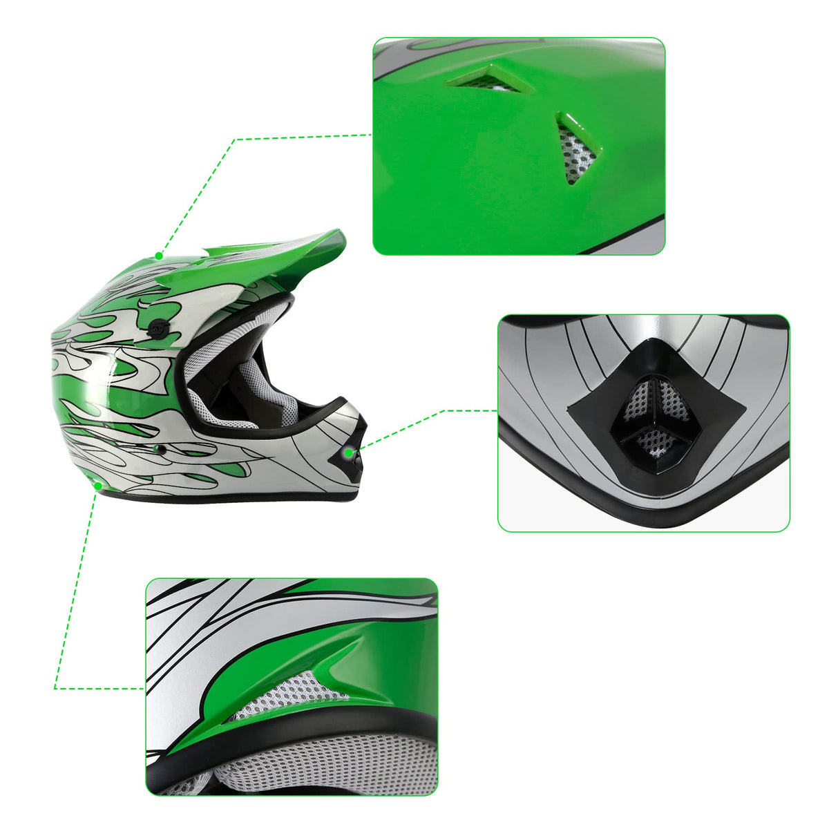 TCMT adjustable sun visor detail blocking glare while preserving view benefit