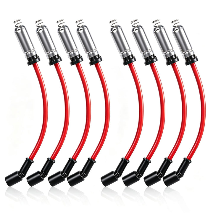 TCOOKLIT front view of spark plug wires set showing complete kit and fitment benefit