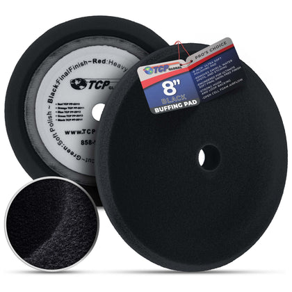 TCP Global front view of 8 inch pad showing full face and uniform foam for smooth finish