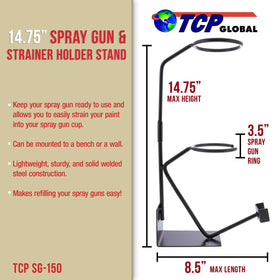 TCP Global close-up of strainer mount and cradle detail, enables clean direct filtering