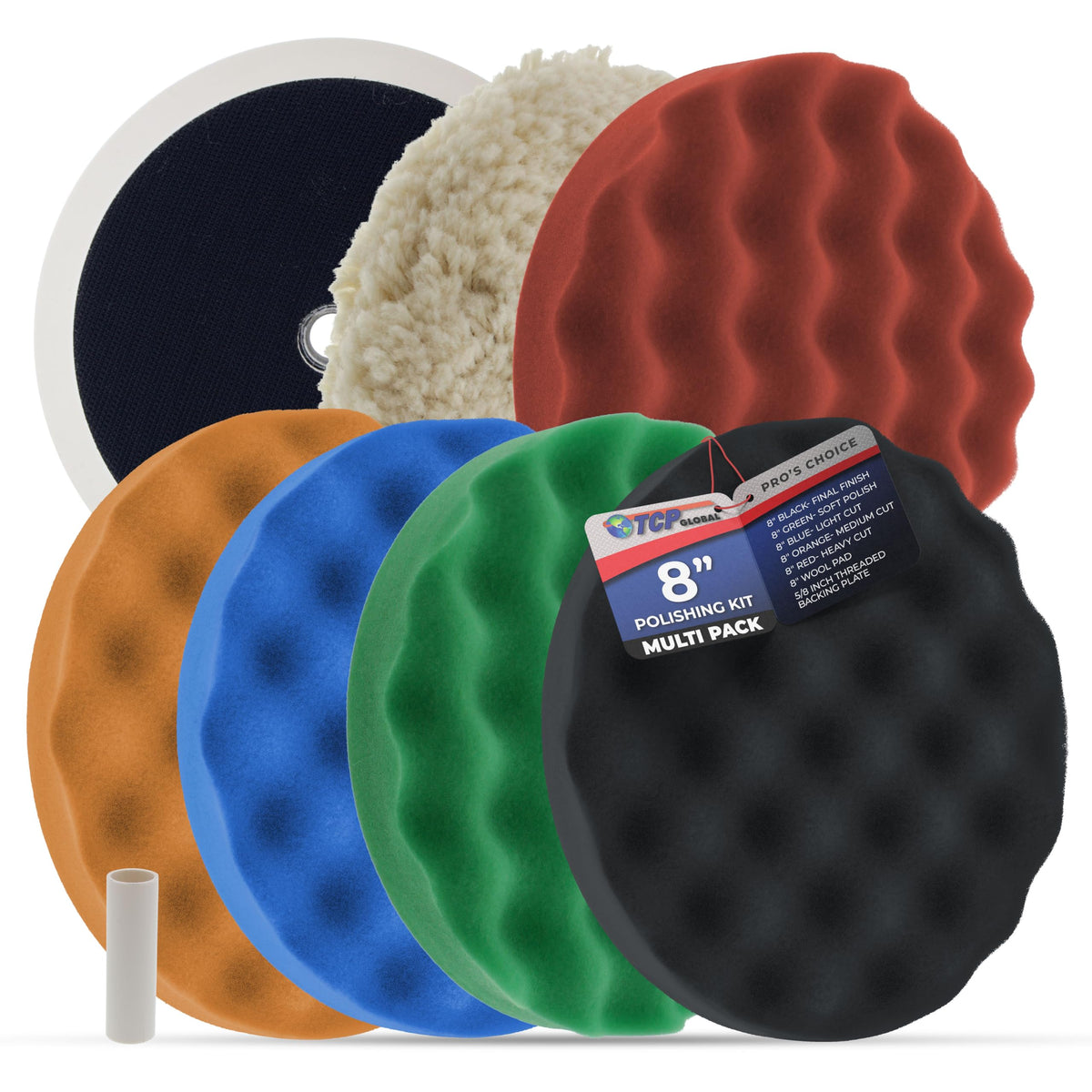 TCP Global front packaging showing all six pads and benefits