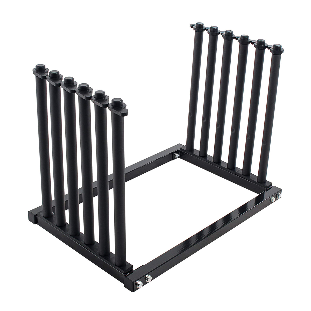 TCP Global front view of five-slot windshield rack showing full frame and finish for durable transport
