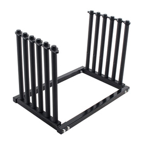 TCP Global front view of five-slot windshield rack showing full frame and finish for durable transport