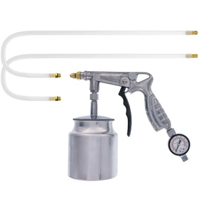 TCP Global front view of spray gun showing ergonomic grip and trigger for comfortable use