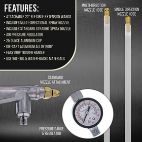 TCP Global multi-directional 22-inch wand detail reaching hollow frame areas for coverage