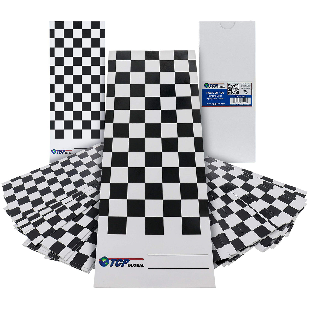 TCP Global front stack of 100 panels showing packaging and convenience