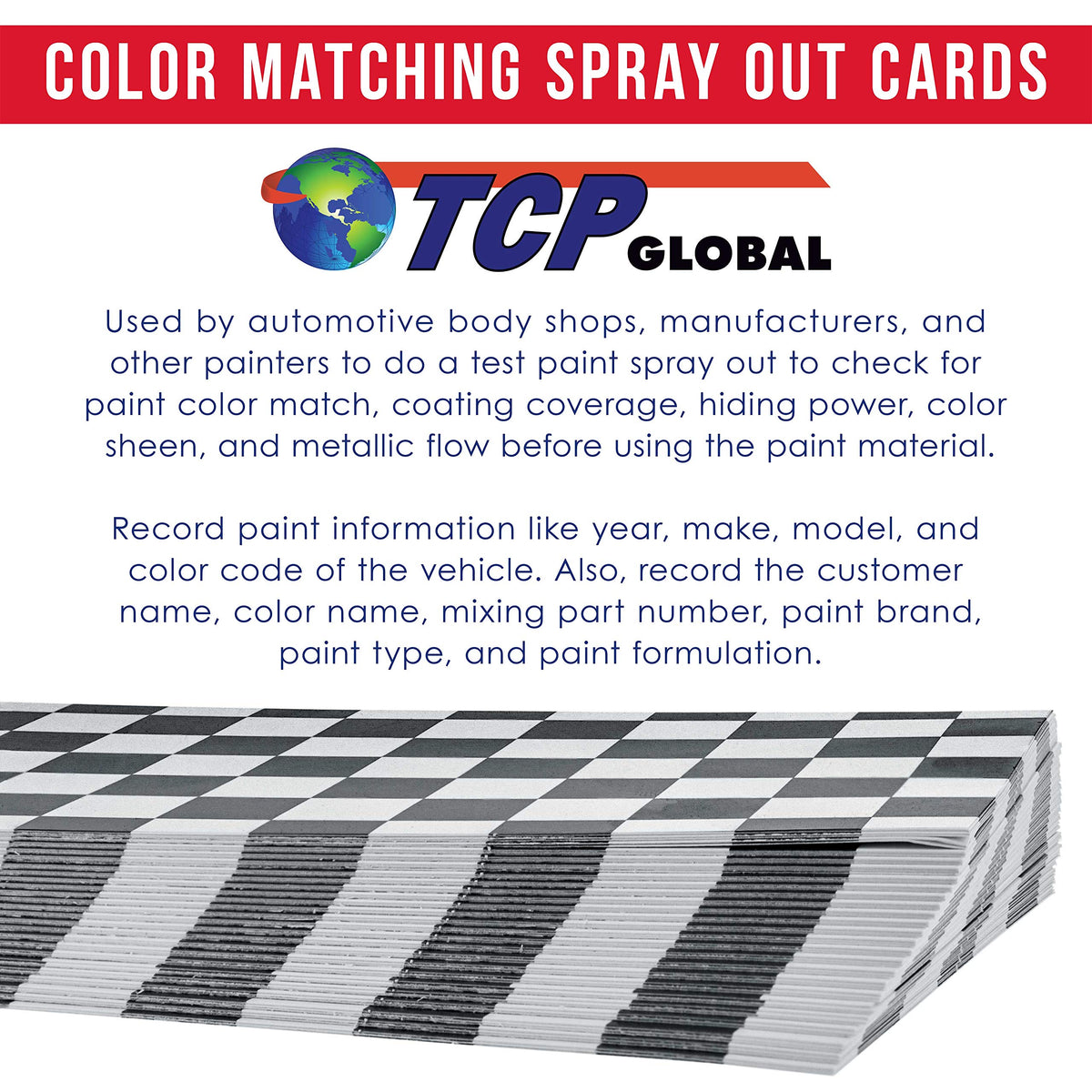 TCP Global sprayed sample showing metallic flow and sheen for evaluation