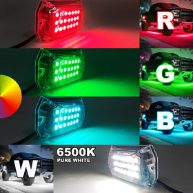 TDE Explorer.Lighting close-up of pod LED array highlighting brightness and durable construction
