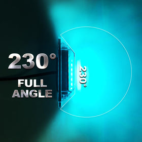 TDE Explorer.Lighting wide-angle beam under vehicle illuminating wheel wells for safer nighttime use