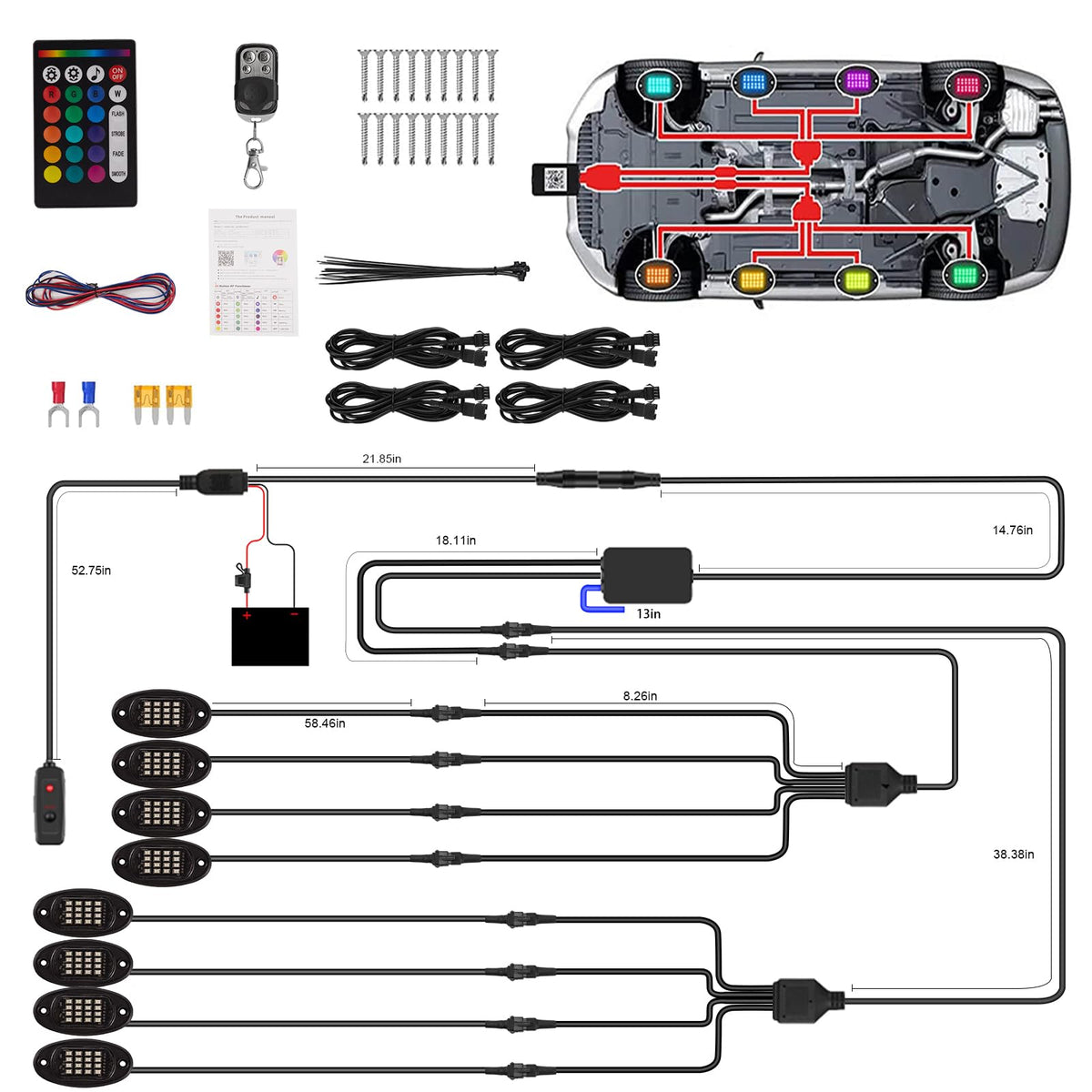 TDE Explorer.Lighting wiring and fuse detail shows safe power and protection