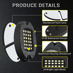 TDE Explorer.Lighting installed under a pickup demonstrating improved ground visibility