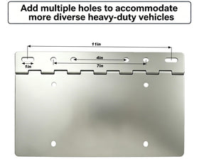 TDPROMOTO side profile showing angled bracket and rustproof finish