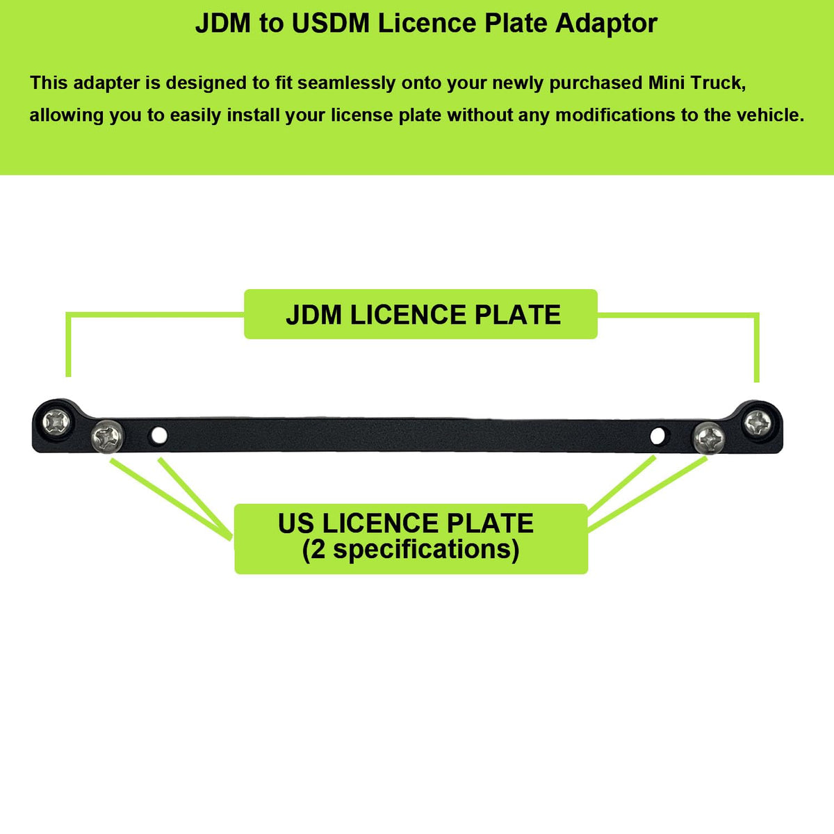 TDPROMOTO adapter beside ruler showing compact size and easy fit