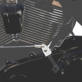 TDZ MOTO close-up of EZ Shift lever detail highlighting precision engineering benefit