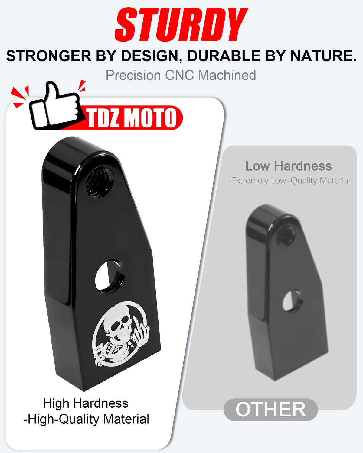 TDZ MOTO Skull EZ Shift installed on Harley Twin Cam demonstrating improved feel