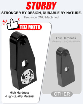 TDZ MOTO Skull EZ Shift installed on Harley Twin Cam demonstrating improved feel