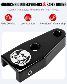 TDZ MOTO Skull EZ Shift next to ruler for scale and effortless shift leverage