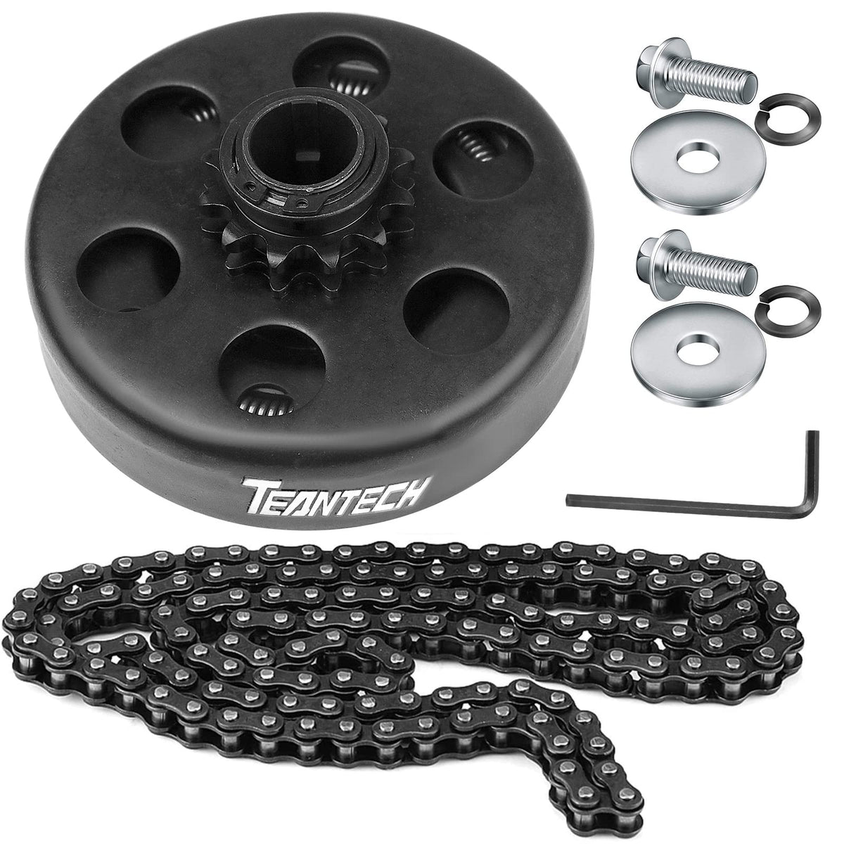 TEANTECH front view clutch assembly showing compact fit and reliable drive
