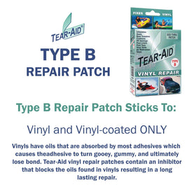 TEAR-AID close-up of matte patch texture highlighting abrasion-resistant surface