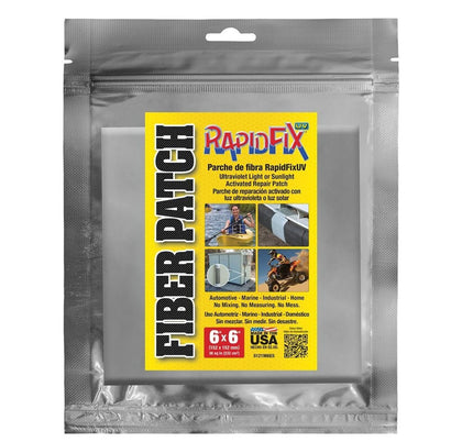 Tear Mender front packaging showing 6x6 patch and branding for easy identification